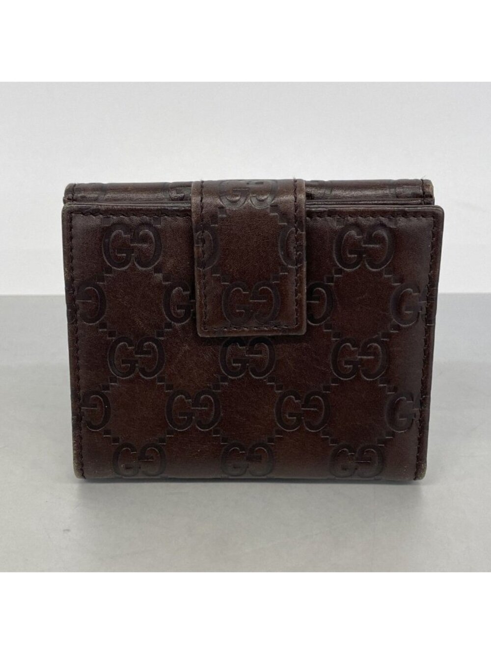 Gucci Wallet Guccissima Leather Brown Champagne Gold - Picture 8 of 8